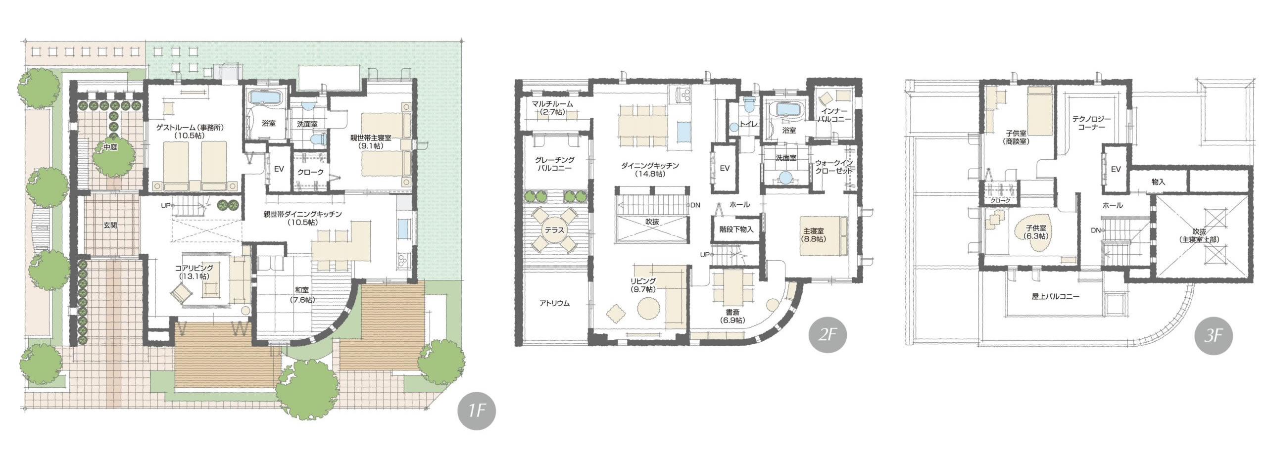 草津展示場の間取り図